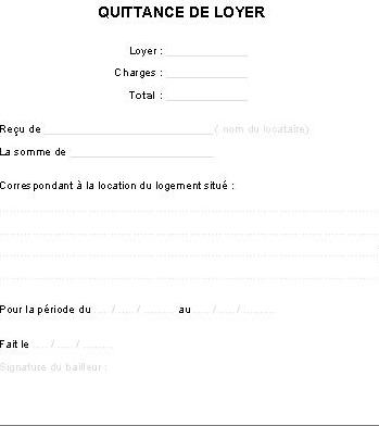 Quittance de loyer gratuite