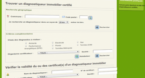 Annuaire des diagnostiqueurs immobilier certifiés par le ministère de l'écologie